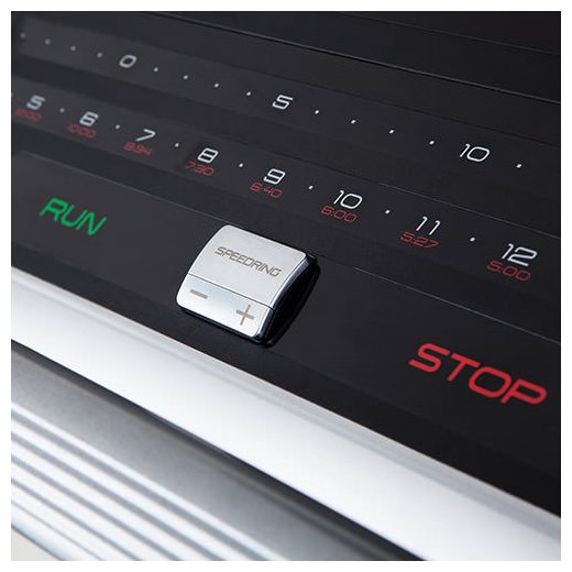The Boston Marathon 4.0 treadmill console features convenient Quick Select speed and incline controls
