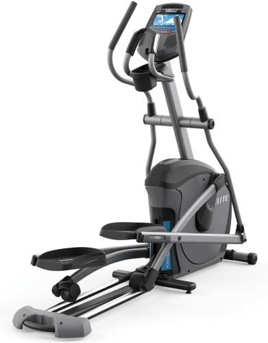 The Elite E7 elliptical features their SixStar Certified frame