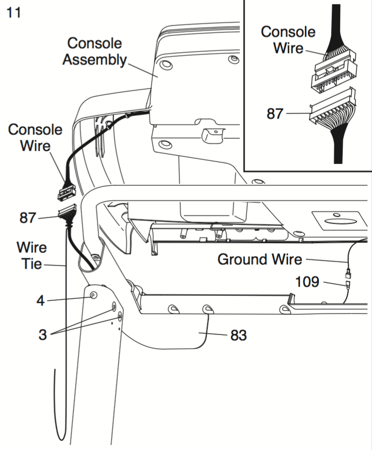 The ProForm 590 T user manual includes step-by-step assembly instructions