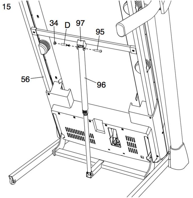 The ProForm Endurance M8i treadmill user manual includes step-by-step assembly instructions