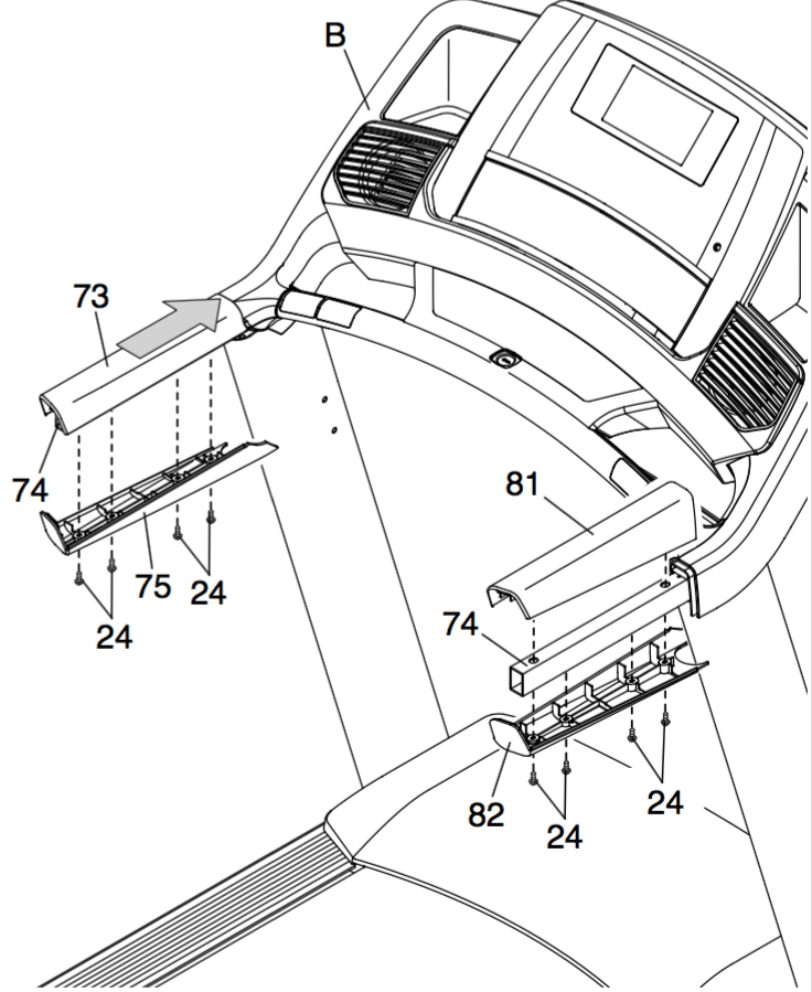 The ProForm Pro 7000 user manual includes step-by-step assembly instructions