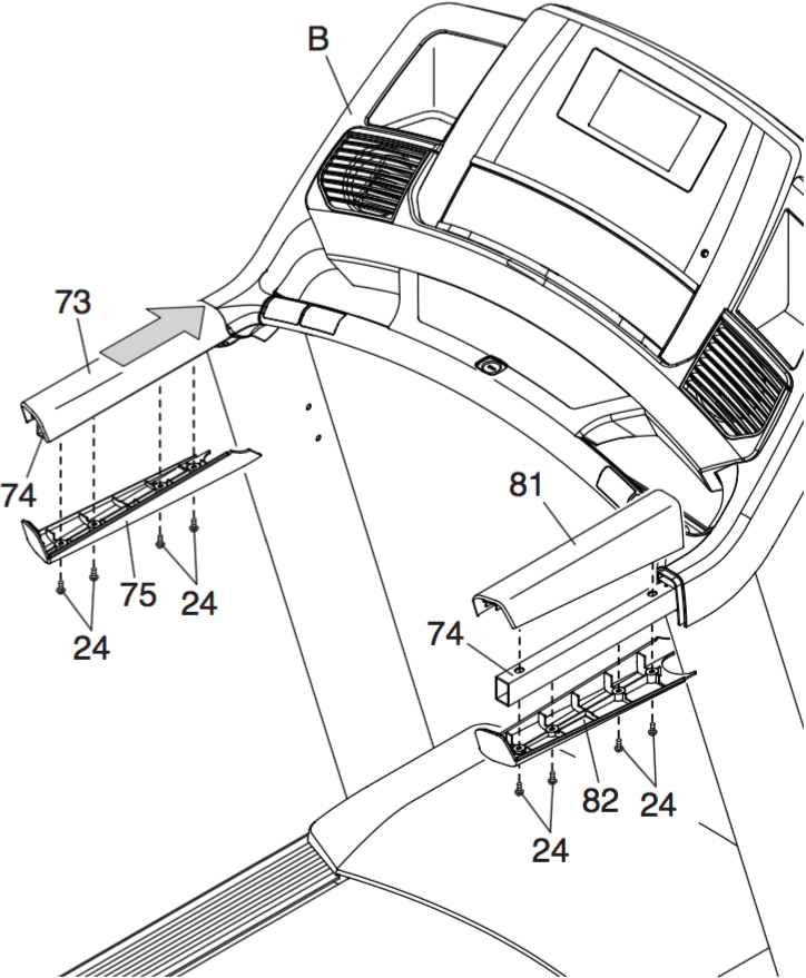 The ProForm Pro 9000 user manual includes step-by-step assembly instructions