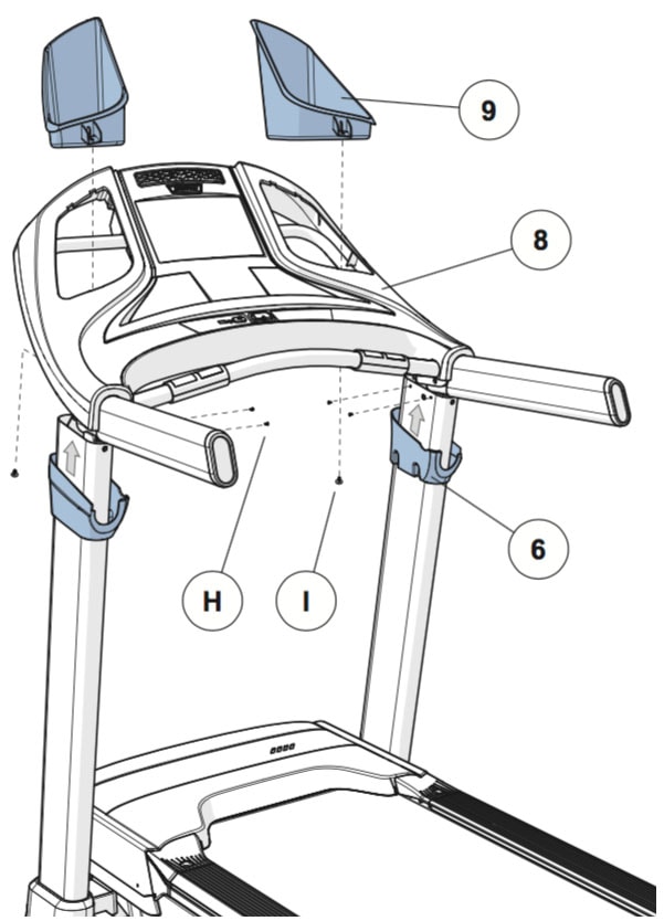 Horizon Elite T7 Treadmill Assembly