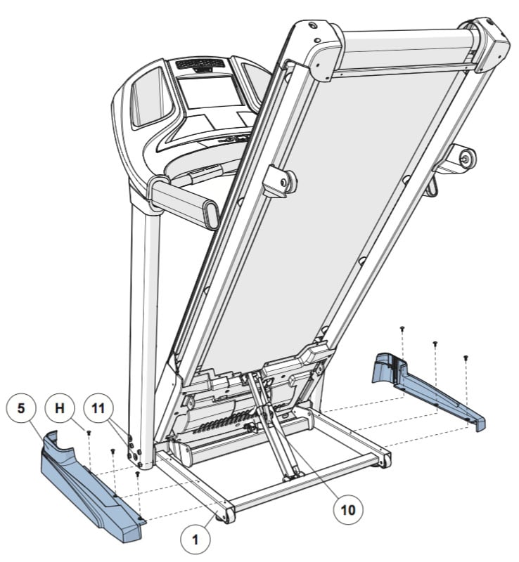 Horizon Elite T9 Treadmill Assembly