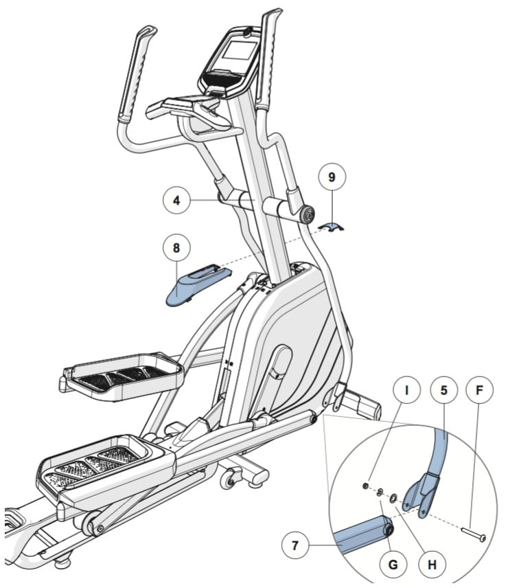Horizon Fitness Evolve 3 Elliptical Assembly