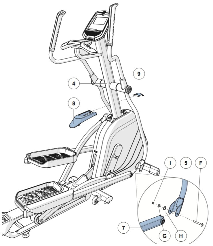 Horizon Fitness Evolve 5 Elliptical Assembly