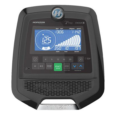 The Evolve 3 elliptical allows you to monitor your workout history using ViaFit workout tracking