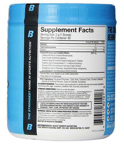 Beast Sports Creature ingredients