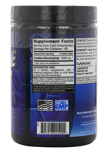 Dymatize Creatine Ingredients