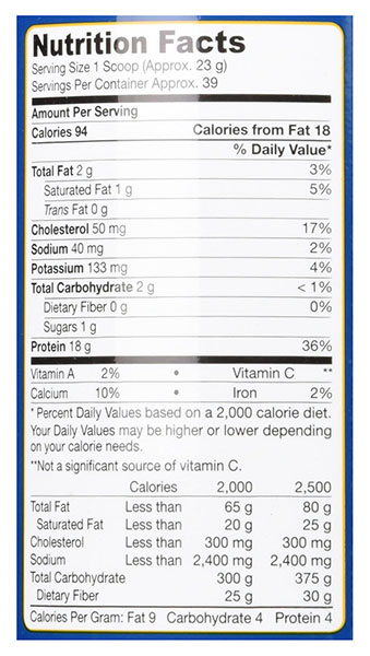 Jarrow Formulas Whey Ingredients