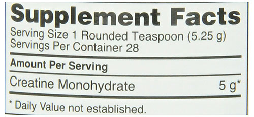 O.N. Creatine Powder ingredients