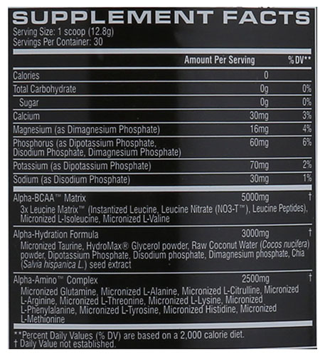 Cellucor Alpha Amino Performance BCAA Powder