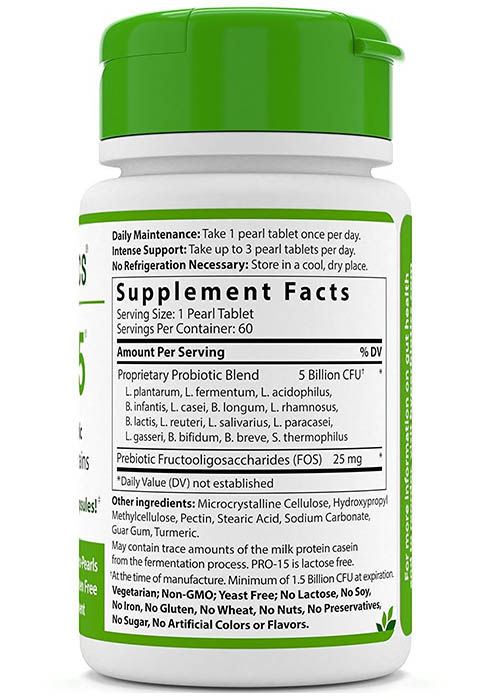 Hyperbiotics Pro-15 Probiotic Ingredients