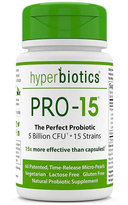 Hyperbiotics Pro-15 Probiotic Dietary Supplement Review
