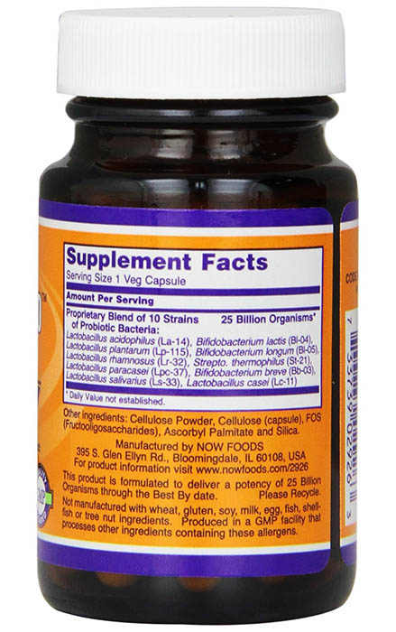 NOW Foods Probiotic-10 Ingredients