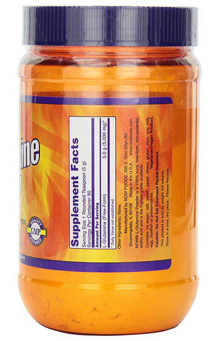 NOW Foods Pure L-Glutamine Ingredients