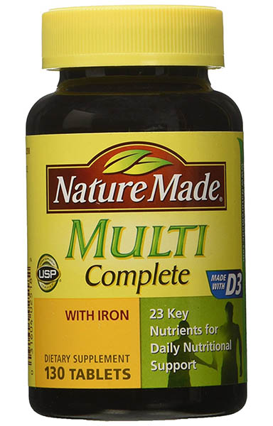 Nature Made Multi Complete with Iron Vitamin and Mineral Review