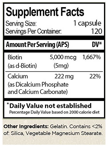 Omegaboost Biotin Ingredients