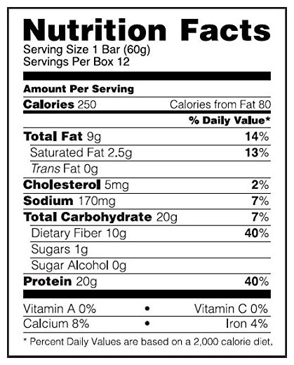 Optimum Nutrition Opti-Bar Protein Bar Ingredients