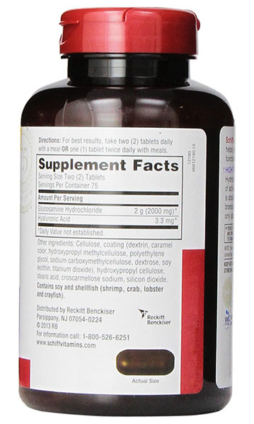 Schiff Glucosamine Ingredients