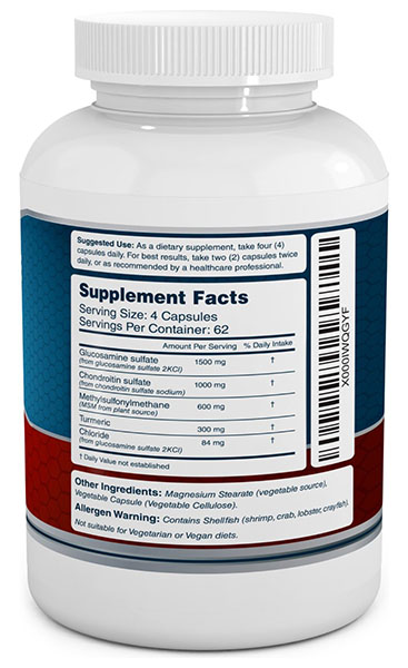 VitaBreeze Glucosamine Ingredients