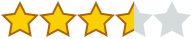 3.5 Star Review Rating