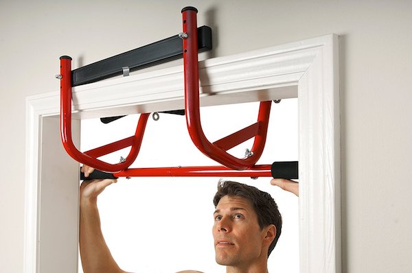 GoFit Elevated Chin Up Station Fitted to Doorway