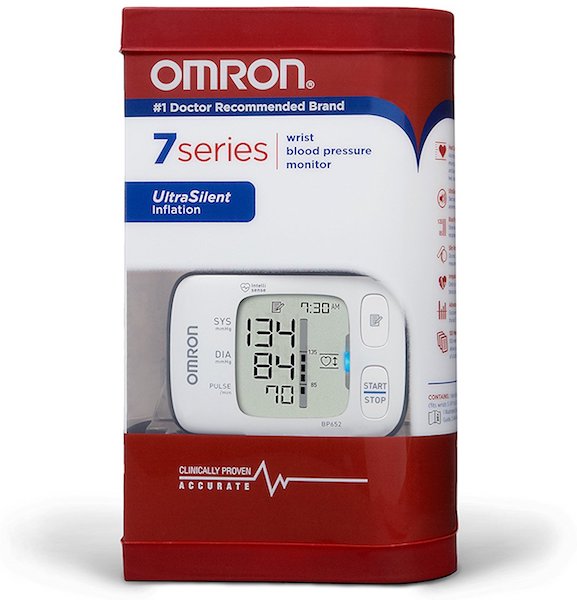 Omron 7 Series supplied with wrist monitor and instruction manual