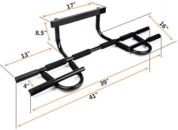 Sportneer Pull Up Bar Multi-Grip Trainer Dimensions