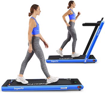 Goplus 2-in-1 folding treadmill