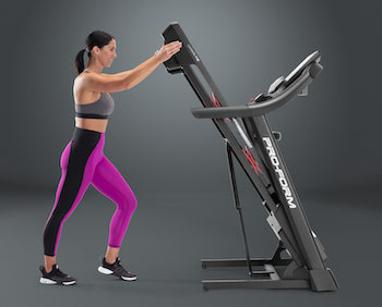 The ProForm Carbon T10 is one of the best compact treadmills on the market