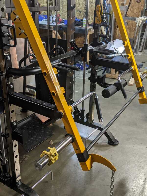 Close up of equipment jammer arms