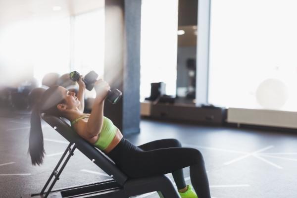 Girl working out