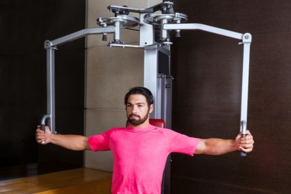 Pec fly machine workout