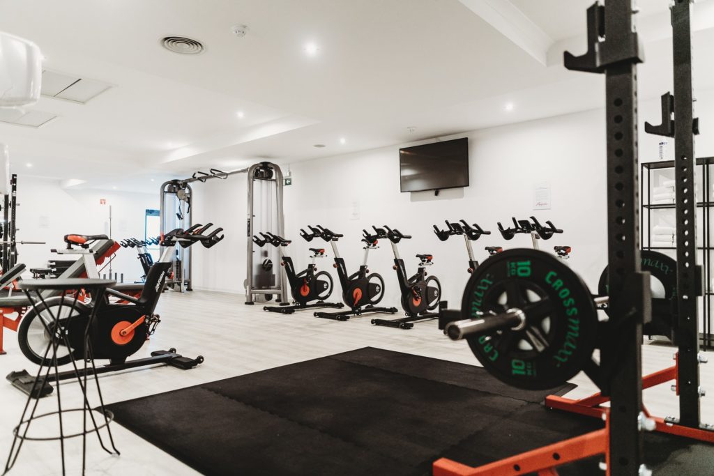 Stationary bikes indoor