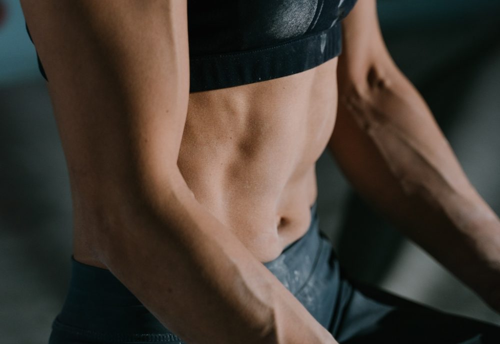 Woman with strong core