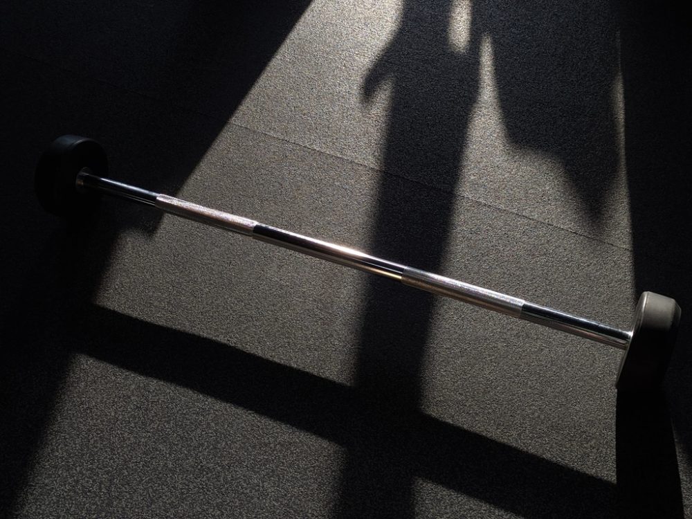 Barbell on floor