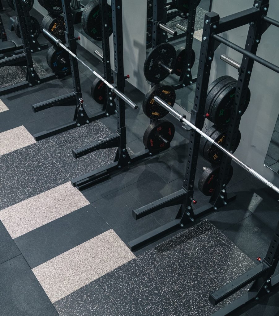 Close up of racks on floor