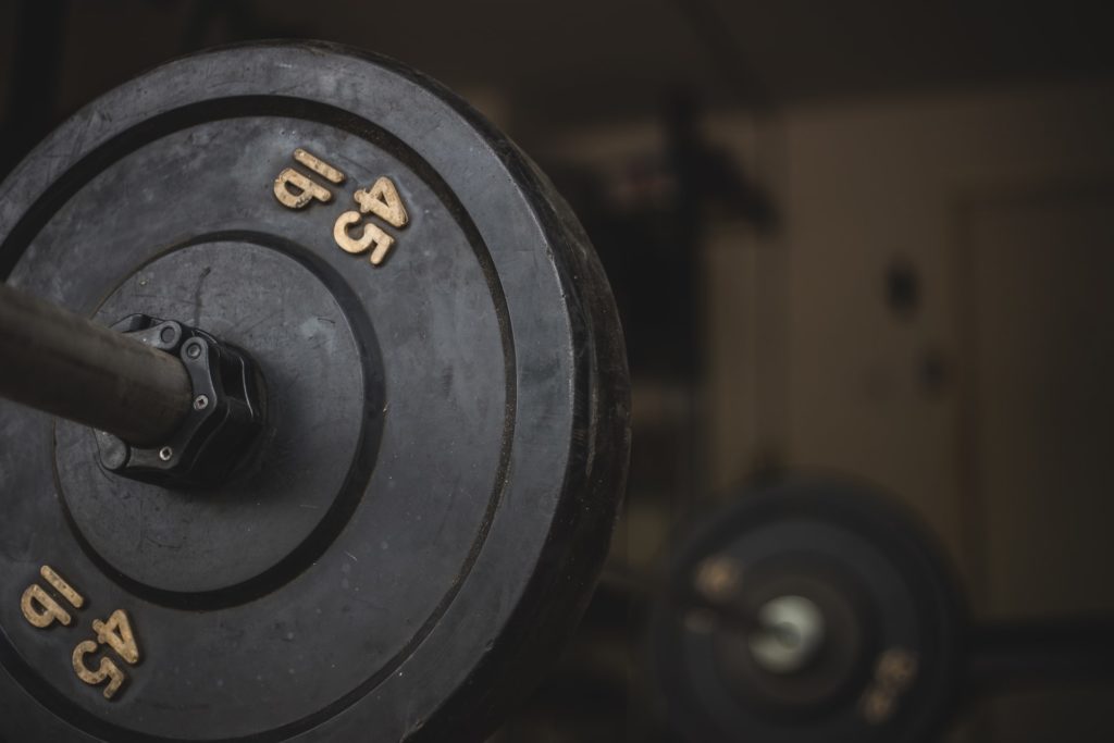 Weight on barbell